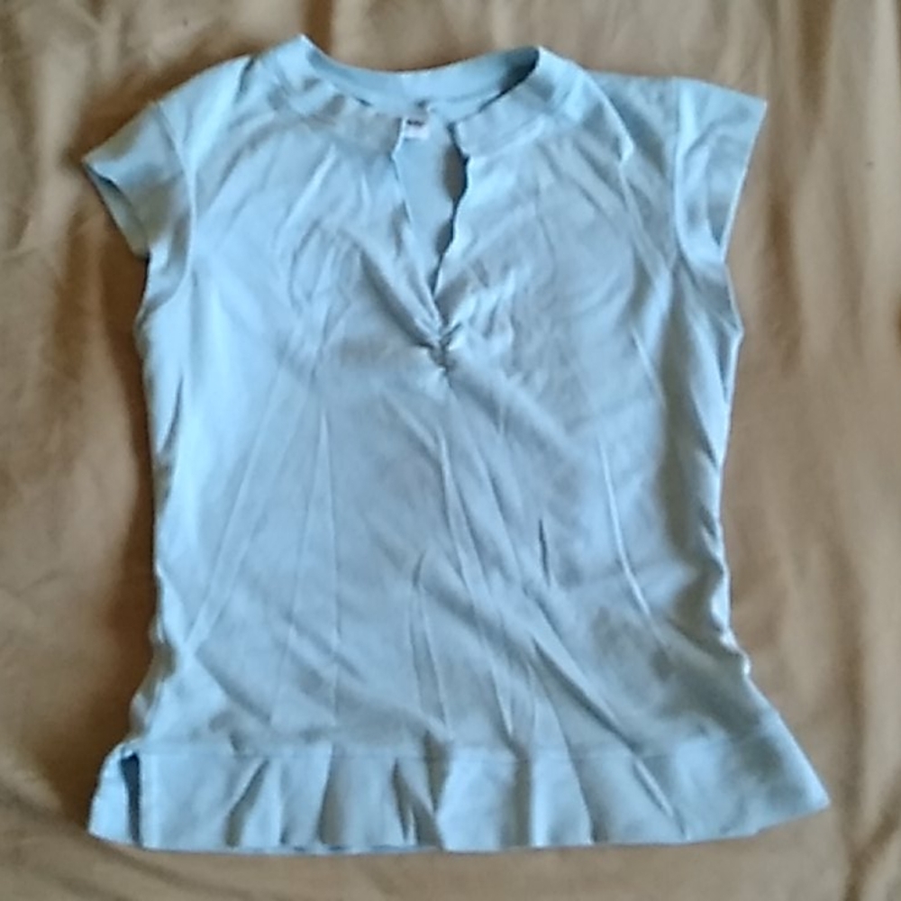 Ruched v-neck t-shirt